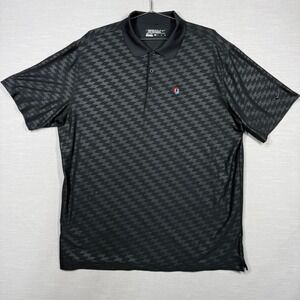 Nike Golf Polo Shirt Men XL Black Dri-Fit Oakland Hills Country Club Top 100